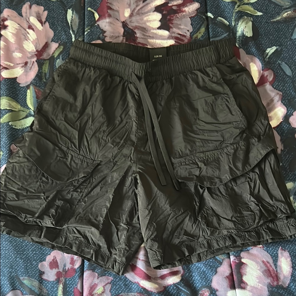Athletic Works Men's Black Athletic Shorts